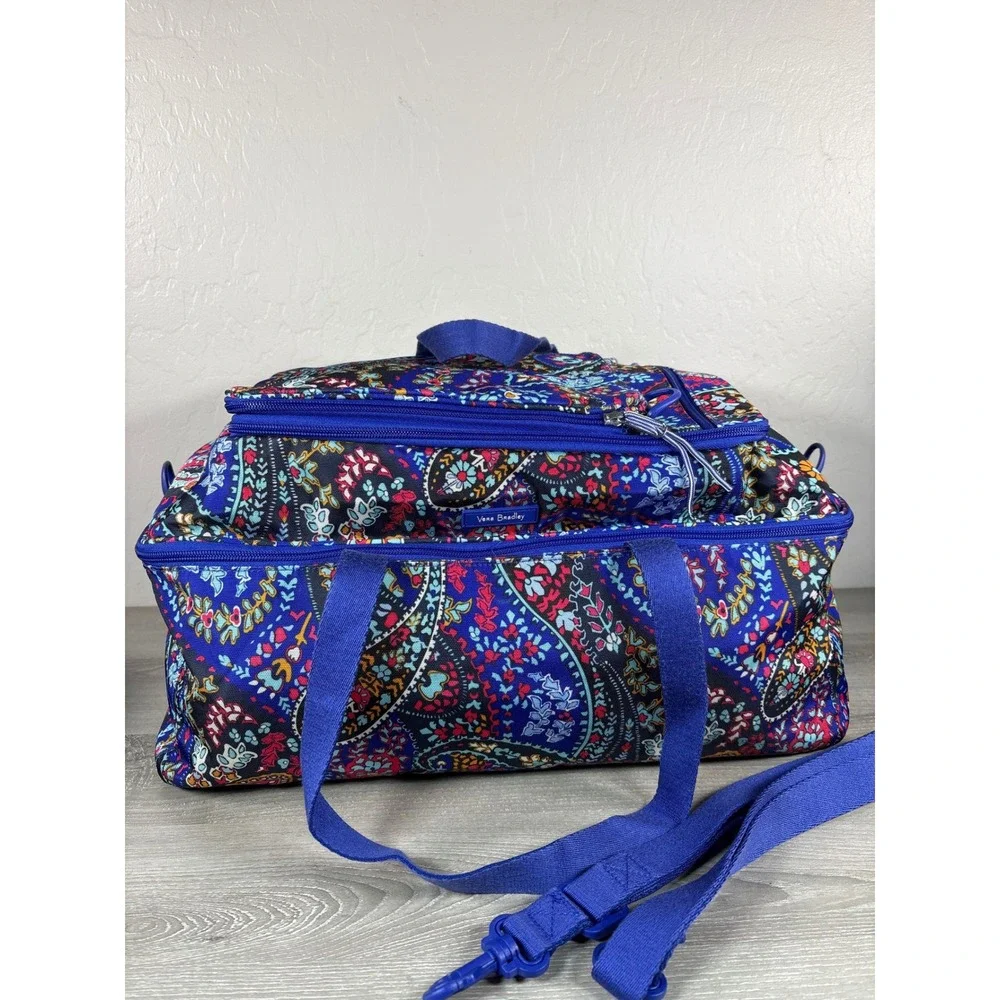 Vera Bradley 3 in 1 Duffel/Backpack/ Purse/Convertible Travel Bag Petite Paisley